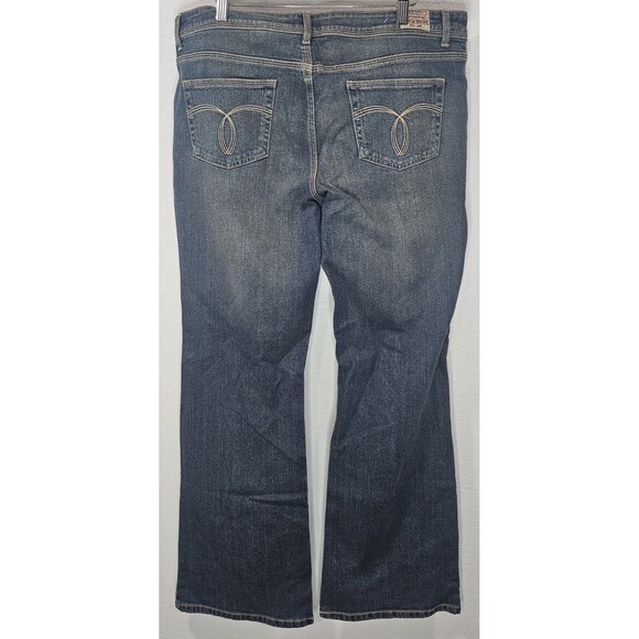 Paris Blues Women Junior Y2K Size 17 Stretch Light Wash Bootcut Mid Rise Jeans - Picture 6 of 15